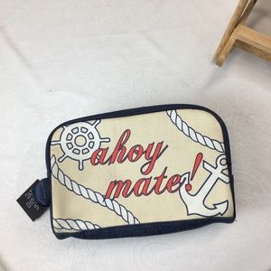 Ahoy Mate Canvas Travel Makeup/accessories case